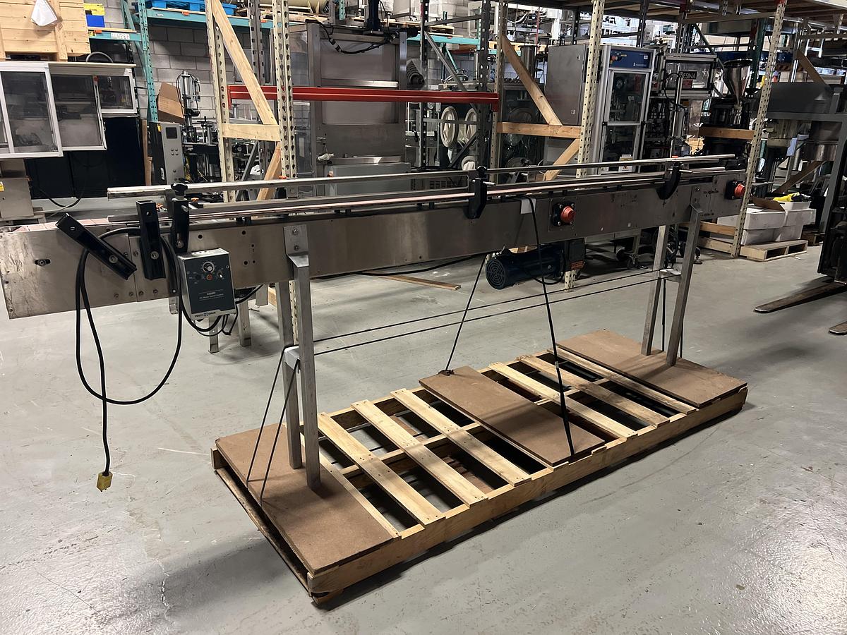 Used Used 11’ Long Stainless Steel Motorized Conveyor