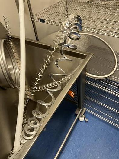 Used Used Hapman Helix Flexible Screw Conveyor