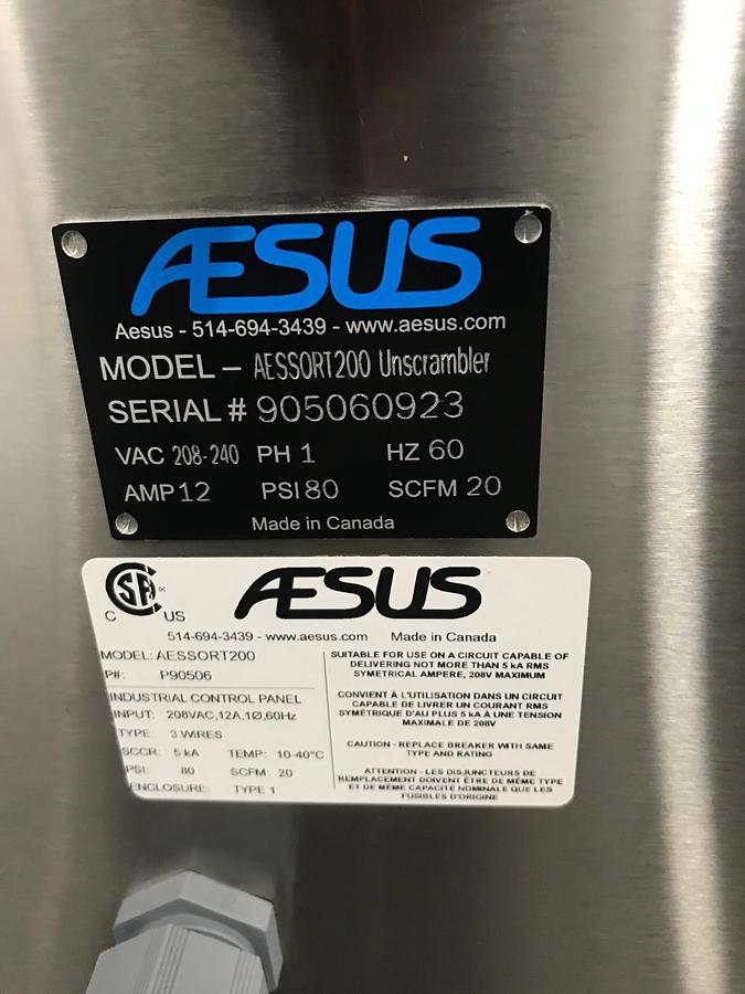 Unused Automatic Tablet Packaging Line from Aesus Packaging Systems and NJM Packaging Inc.