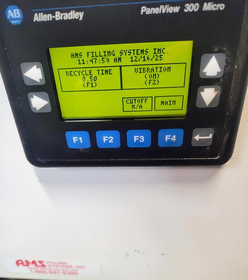 Used Used AMS Single Head Semi-Automatic Powder Auger Filler, Model A100