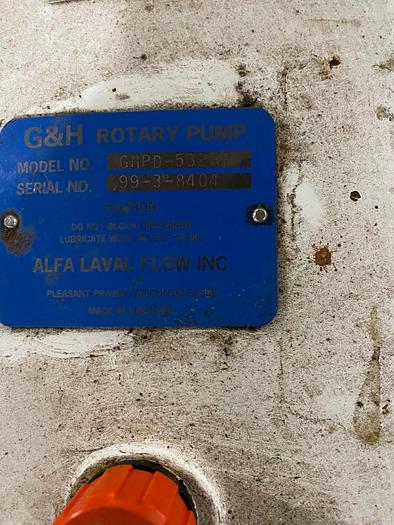 Used Used Alfa Laval Vertical Positive Displacement Pump
