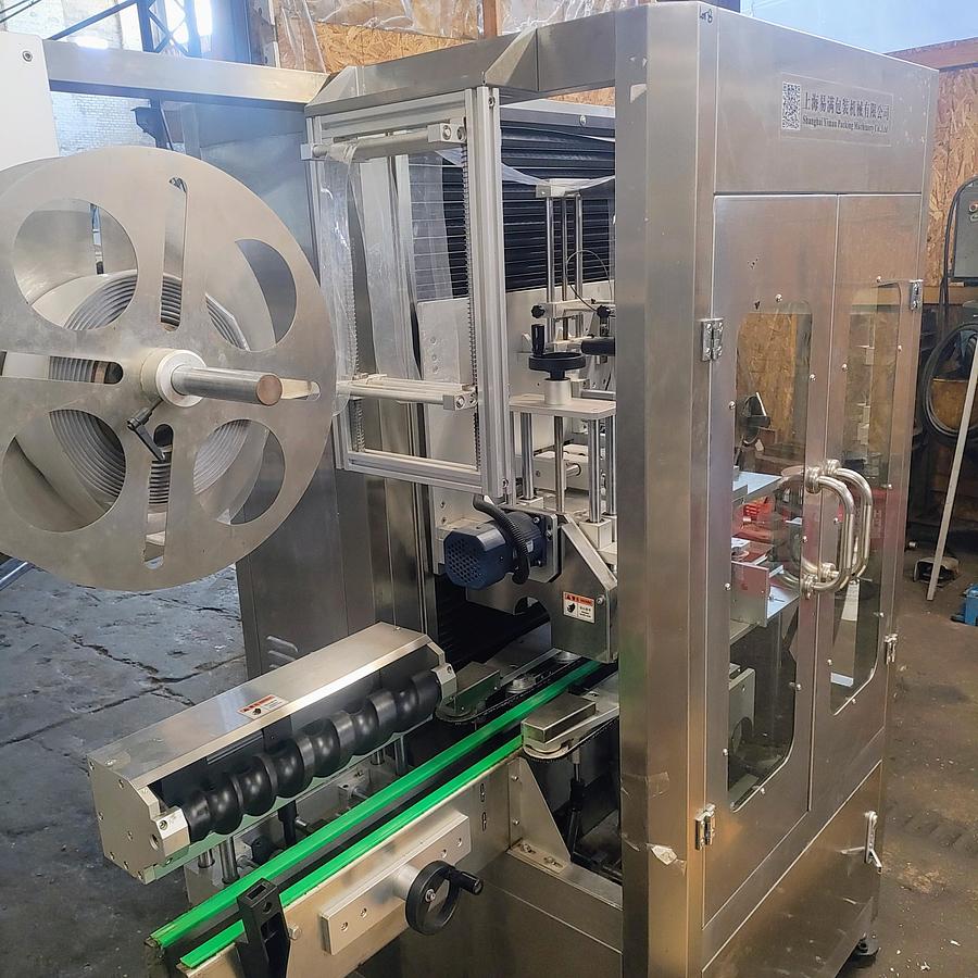Used Used Shangai Yiman Shrink Sleeve Labeling Machine, Model TB-150