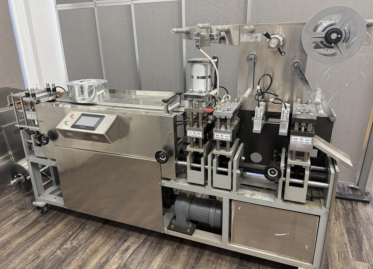 Used Used Automatic Stainless Steel Candy Blister Packaging Machine, Model YX-DPT140