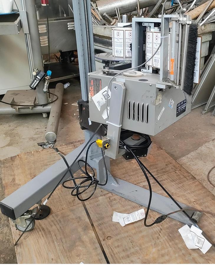 Used Used Label Aire Wipe on Pressure Sensitive Labeler, Model 3015ND-6” 12” LH