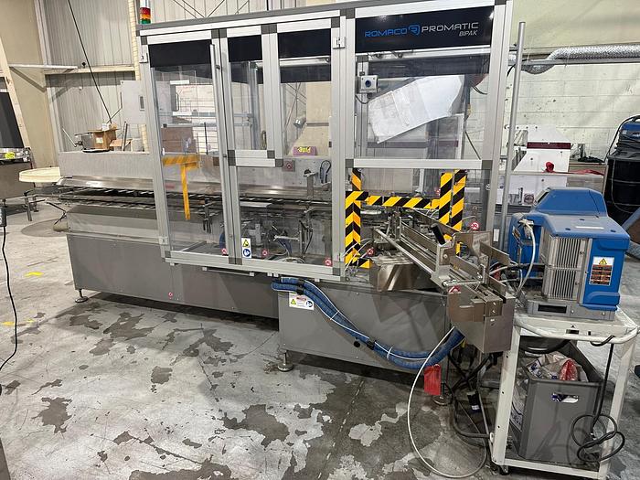 Used Used Romaco Promatic Semi-Automatic Intermittent Vertical Cartoner