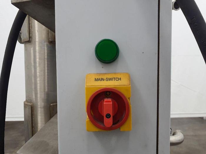 Used Used Alfa Laval 6 x 3 Stainless Steel Vertical Scraped Surface Heat Exchanger, Model Contherm