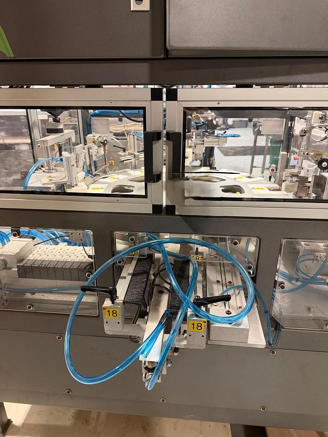 Used Unused Enflex (Paxiom) Automatic Circular 12 Station Rotary Vertical Cartoner, Model Kartner CC-003