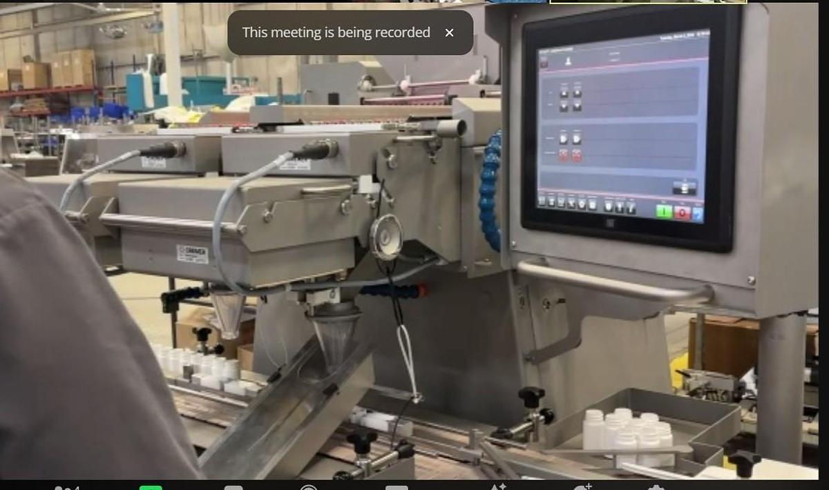 Unused Automatic Tablet Packaging Line from Aesus Packaging Systems and NJM Packaging Inc.