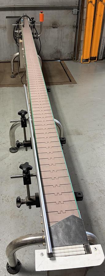 Used Used CVC 13’ Long Stainless Steel Sanitary Motorized Conveyor