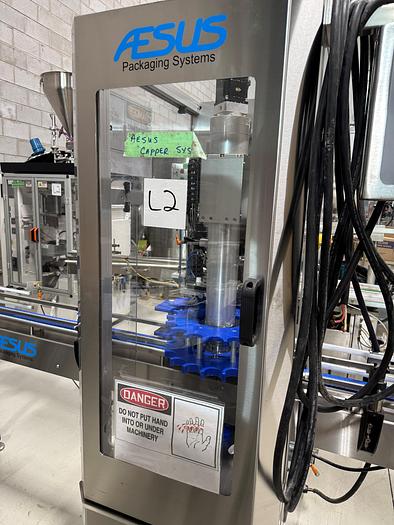 Used Used Aesus Push Through Automatic Chuck Capper, Model Eco-Starcap