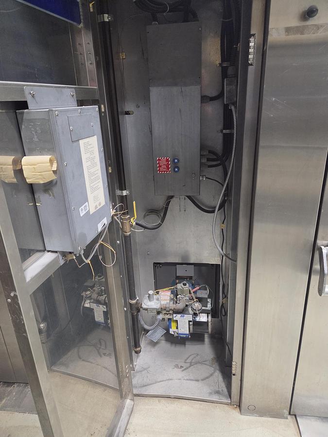 Used Used Adamatic Stainless Steel Double Rack Natural Gas Oven, Model ARO-2G