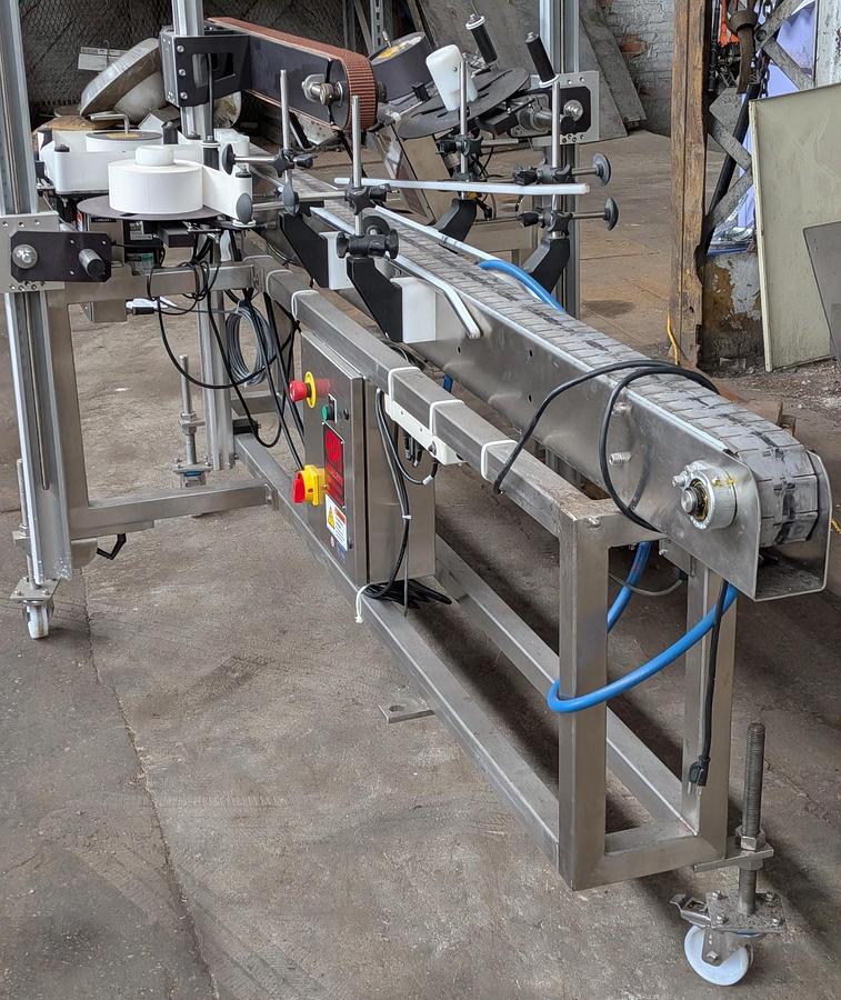 Used Used EPI 2 Panel Pressure Sensitive Tamp-On Labeler, Model 0-14-22