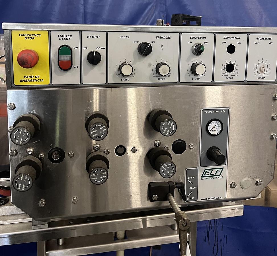 Used Used ELF Packaging Stainless Steel Cap Retorquer, Model 3500L
