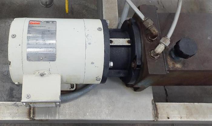 Used Used Alfa Laval 6 x 3 Stainless Steel Vertical Scraped Surface Heat Exchanger, Model Contherm