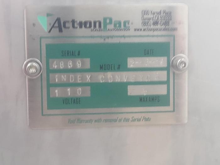 Used Used ActionPac Stainless Steel Linear Net Weigh Filler