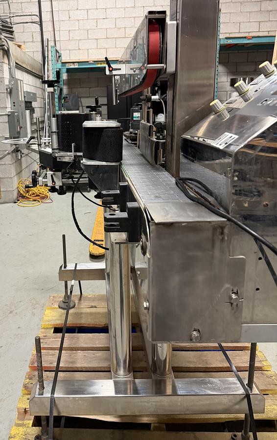 Used Used JDA Stainless Steel Automatic Pressure Sensitive Wraparound Labeler, Model Pro-Label