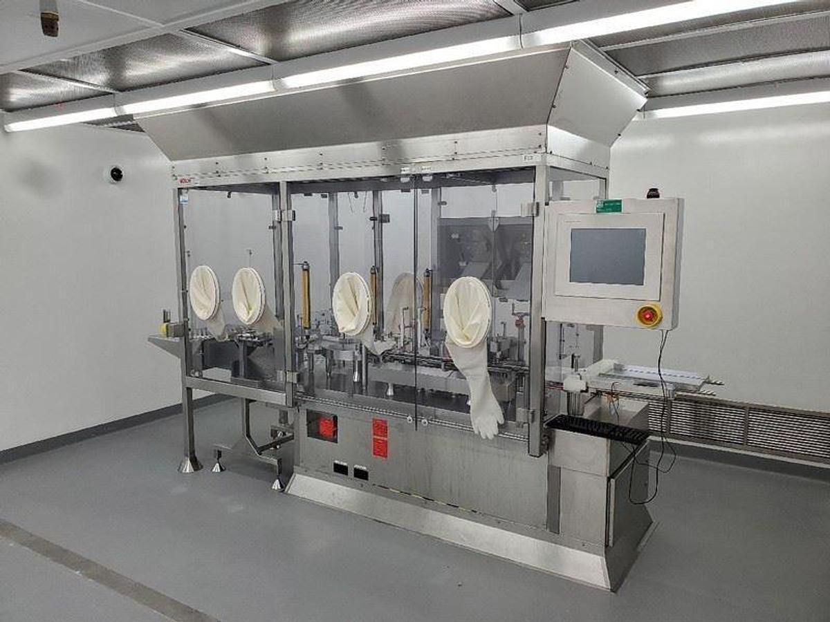 Used Used Bosch Aseptic Automatic Vial Filling Line, Model FLT 1020