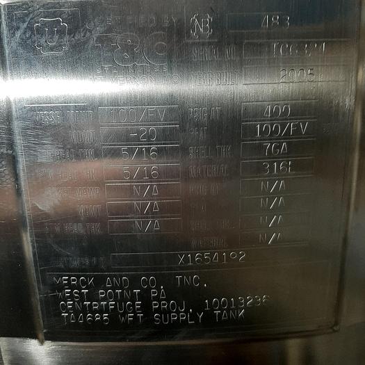 Used Used Westfalia Clean-In-Place (CIP) Portable Tank System