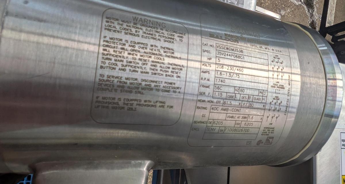 Used Used Fluid Air Stainless Steel Size Reduction Mill, Model Granumil 7
