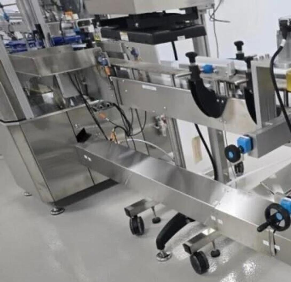 Used Used Aesus Automatic Stainless Steel Push Through (Chuck) 2 Station Capper, Model ECO-STARCAP