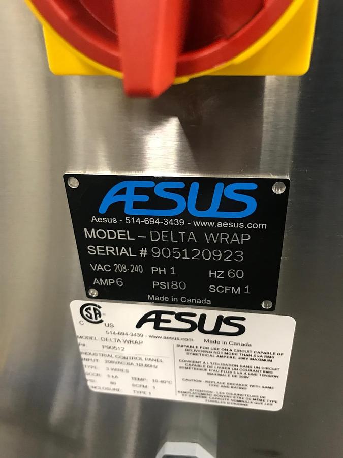 Unused Automatic Tablet Packaging Line from Aesus Packaging Systems and NJM Packaging Inc.