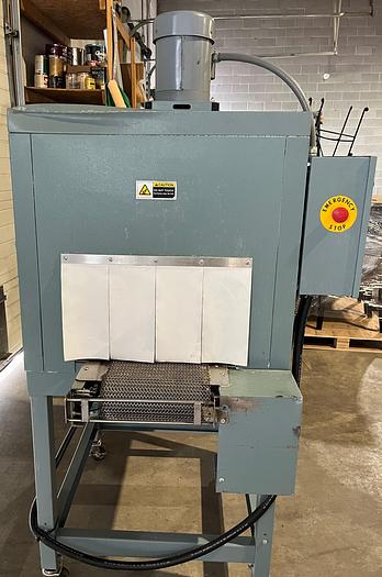 Used Used Shanklin Semi-Automatic L-Bar Sealer, Model S24B with Used Shanklin Heat Tunnel, Model T6H