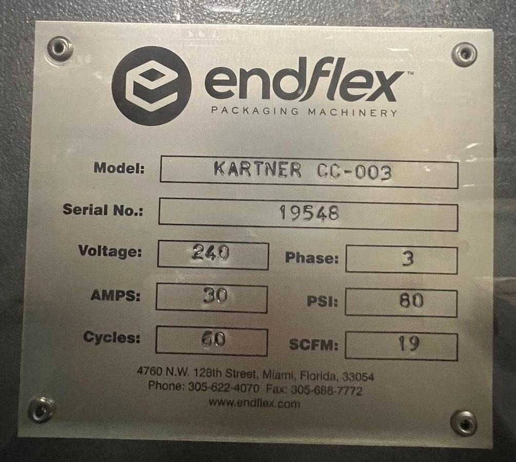 Used Unused Enflex (Paxiom) Automatic Circular 12 Station Rotary Vertical Cartoner, Model Kartner CC-003