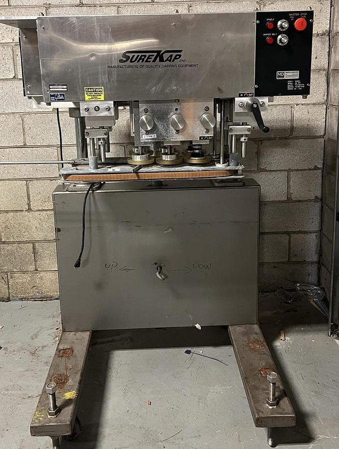Used Used SureKap Stainles Steel Inline 3 Quill Cap Retorquer/Tightener, Model SK600