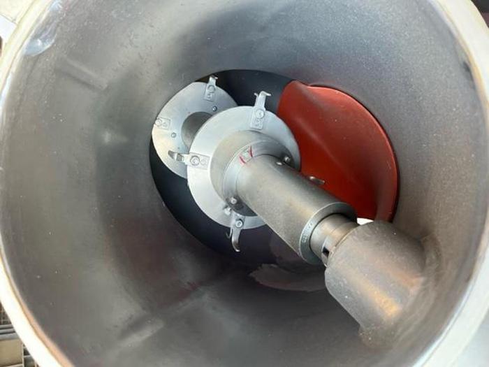 Used Used Patterson Kelley 2 Cu Ft  Stainless Steel Twin Shell Blender with Liquids/Solids Bar