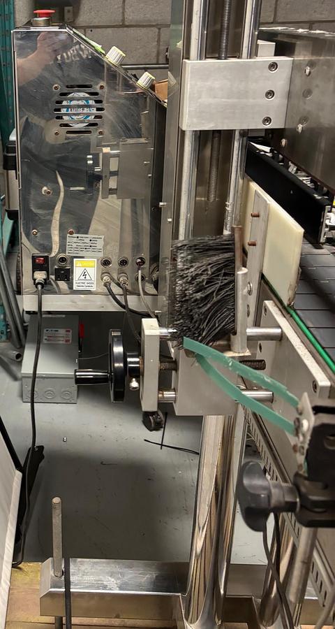 Used Used JDA Stainless Steel Automatic Pressure Sensitive Labeler, Model Pro-Label