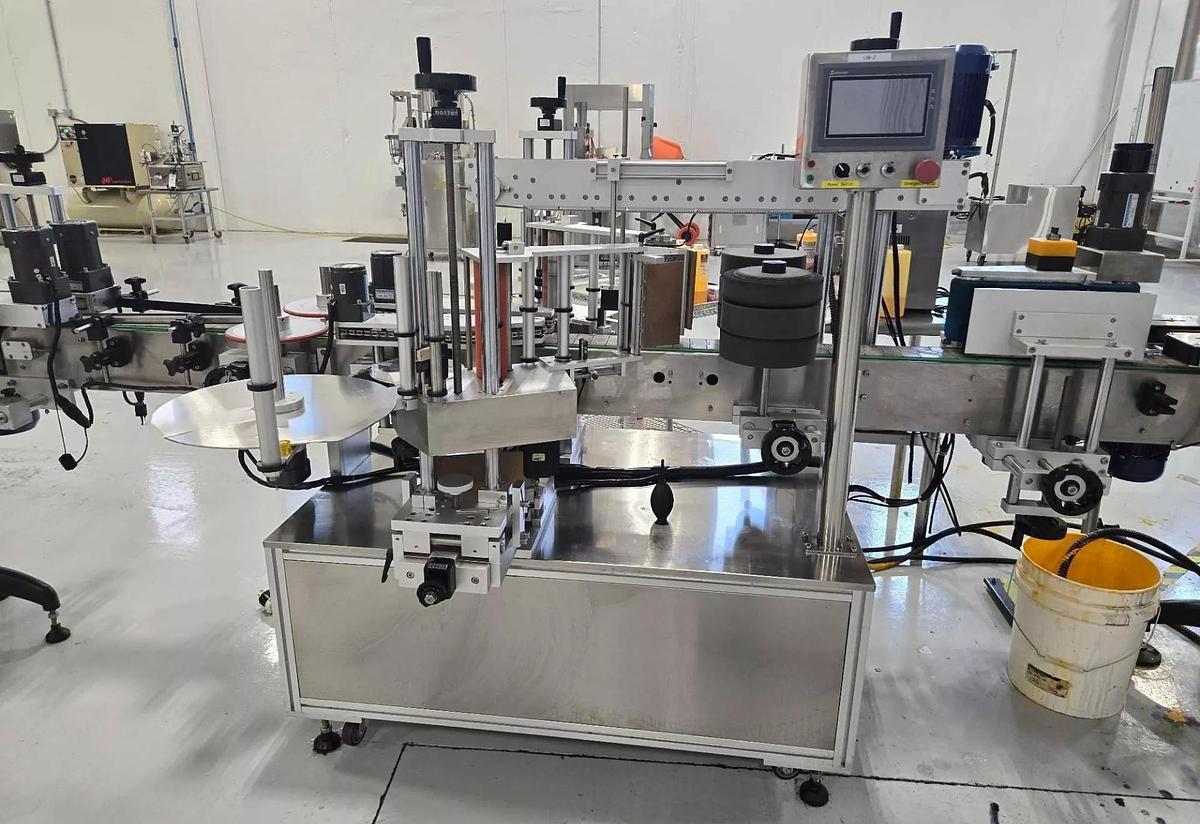 Used Used Stainless Steel Automatic Front/Back and Wraparound Pressure Sensitive Labeler