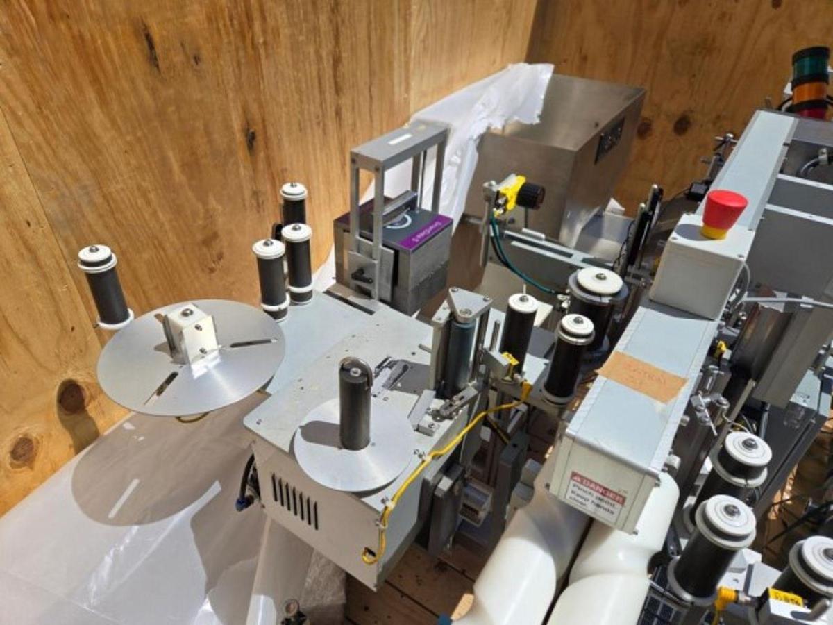 Used Used LSI Automatic Pressure Sensitive Front and Back Labeler, Model 1600