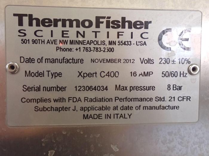 Used Used Thermofisher Scientific Inline X-Ray Inspection System, Model Xpert C400