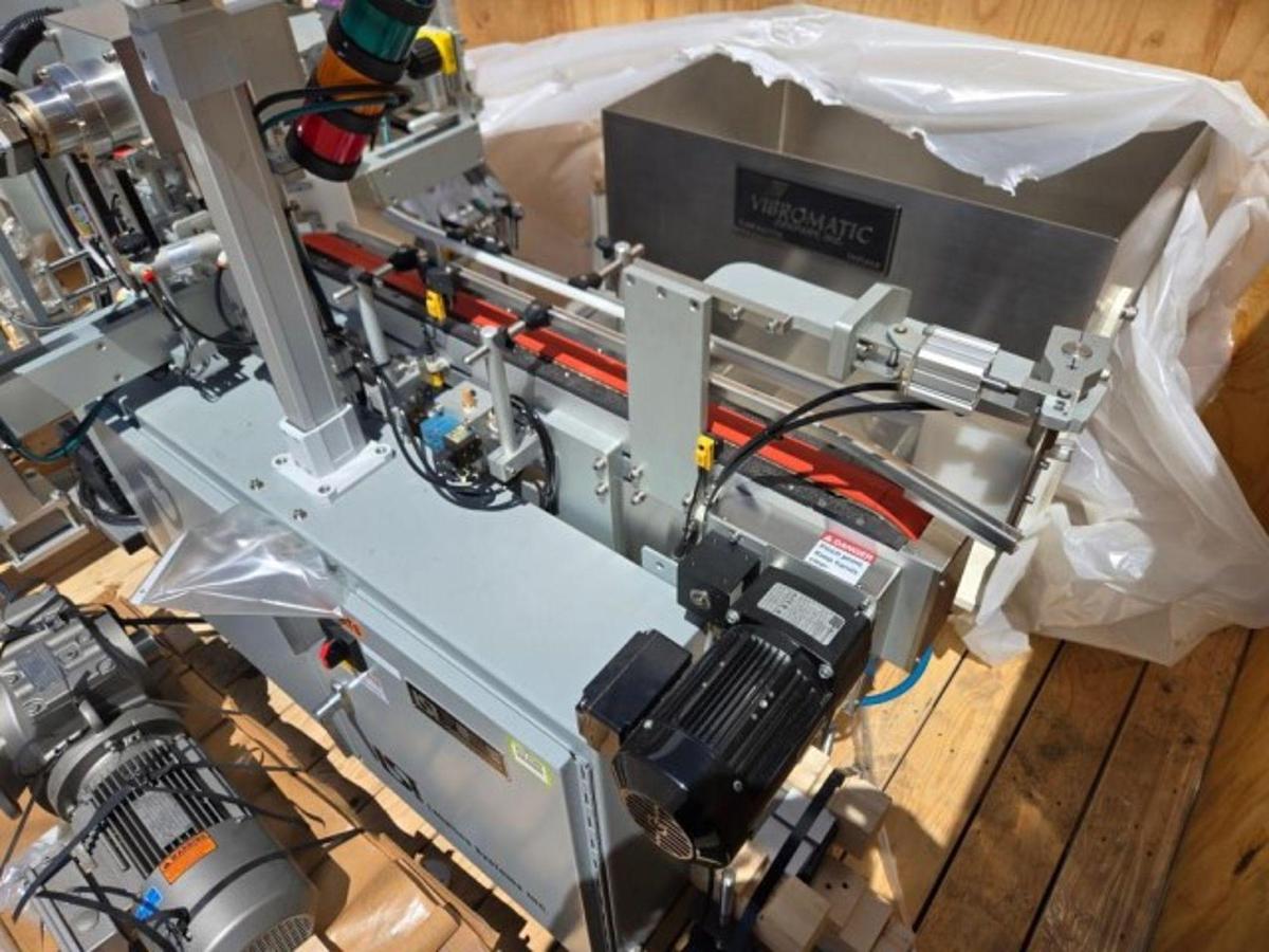 Used Used LSI Automatic Pressure Sensitive Front and Back Labeler, Model 1600