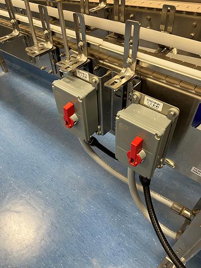 Used 150' (approx) of Nercon Stainless Steel motorized conveyor