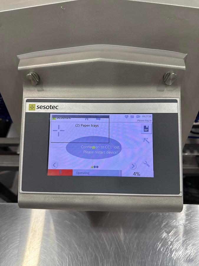 Used Used Sesotec Intuity Series Inline Belt Metal Detector, Model Intuity 700/200-IC