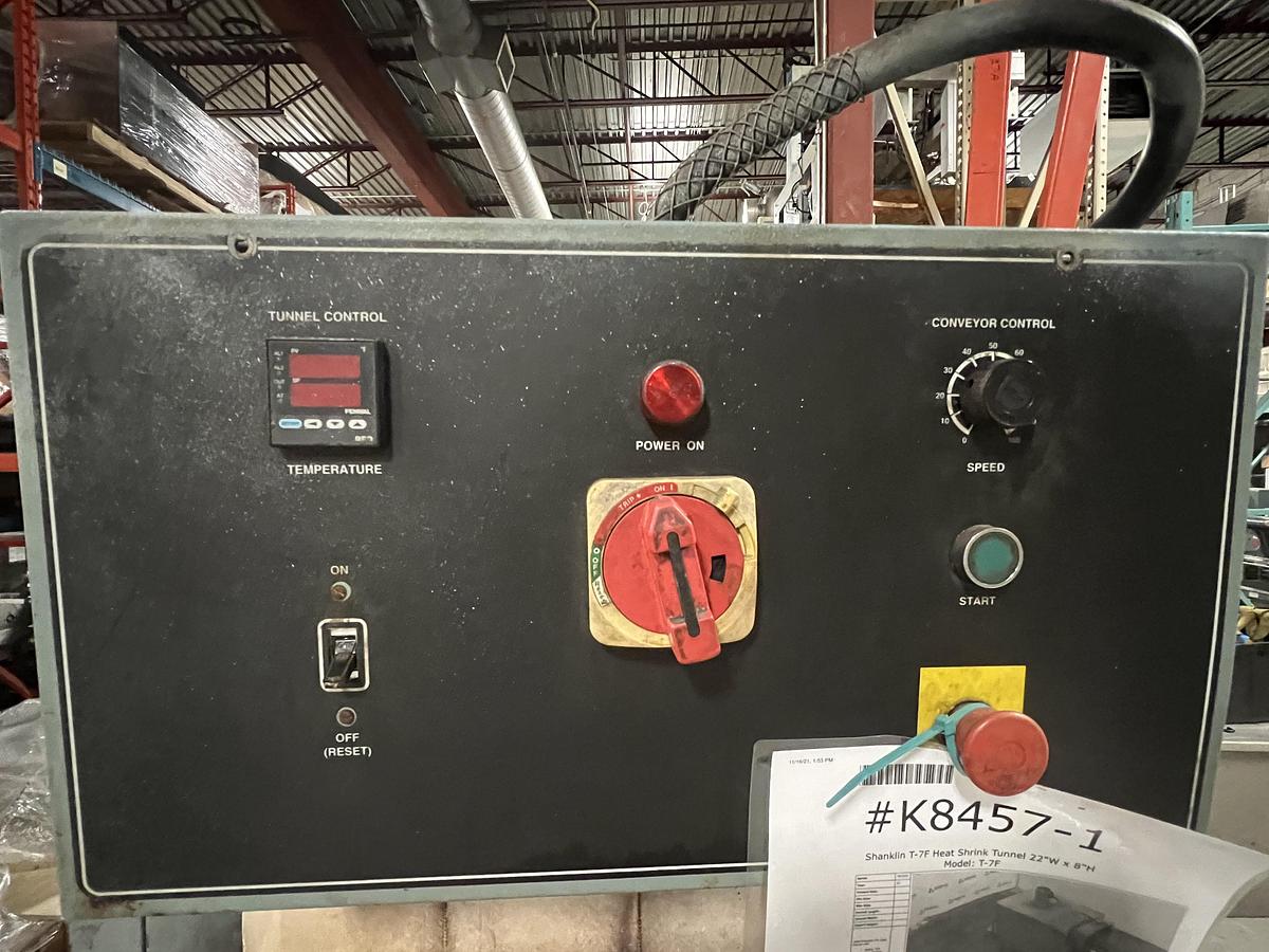 Used Used Shanklin Shrink Tunnel, Model T-7F