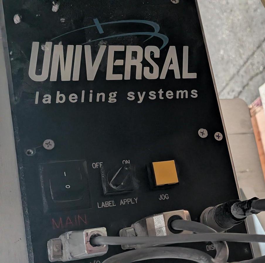 Used Used Universal Labeling High Speed Wraparound Pressure Sensitive Labeler, Model R320