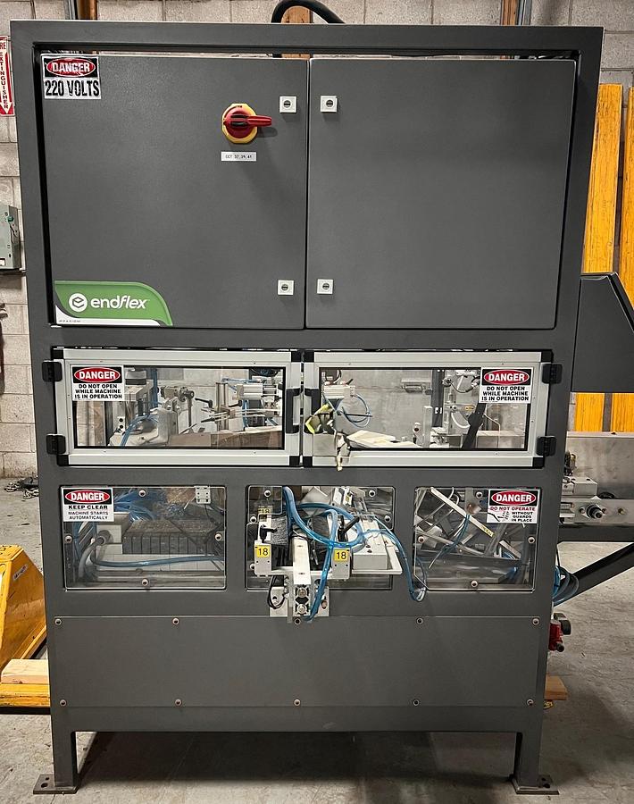 Used Unused Enflex (Paxiom) Automatic Circular 12 Station Rotary Vertical Cartoner, Model Kartner CC-003