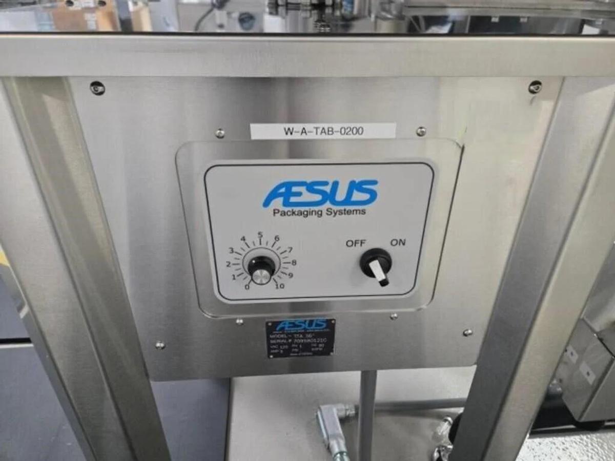 Used Used Aesus 36” Stainless Steel Accumulating Table, Model TTA-36