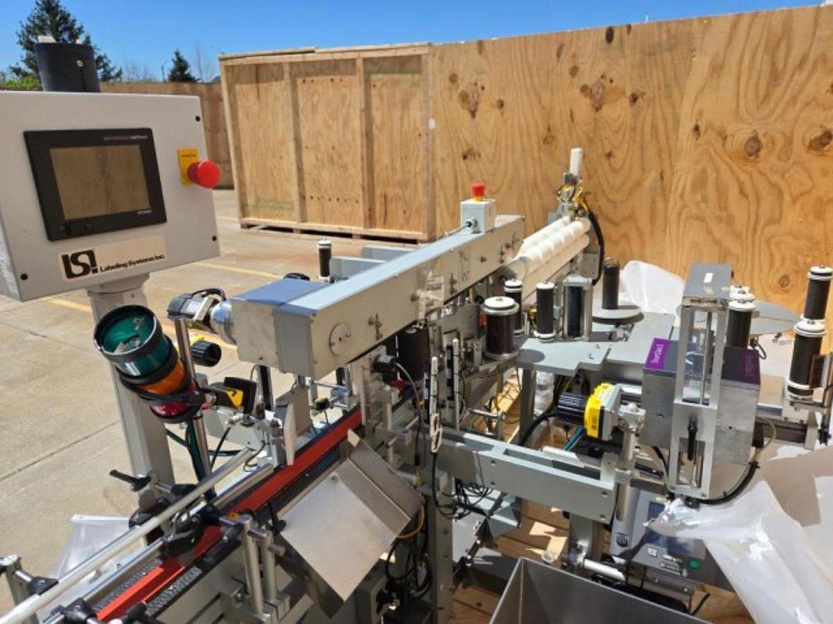 Used Used LSI Automatic Pressure Sensitive Front and Back Labeler, Model 1600