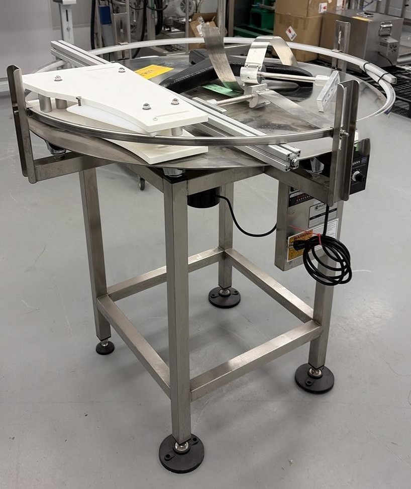 Used Used Globaltech 36” Stainless Steel Accumulating Table, Model ROT-36OUY