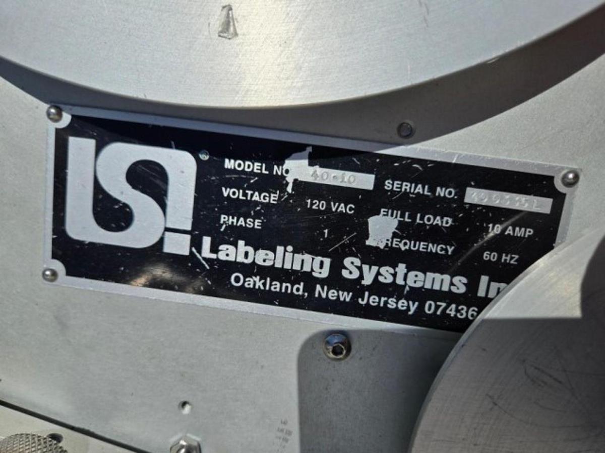 Used Used LSI Automatic Pressure Sensitive Front and Back Labeler, Model 1600