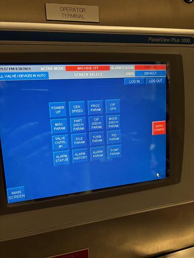 Used Used-GEA Westfalia Disc Centrifuge, Model CSC-6-06-476