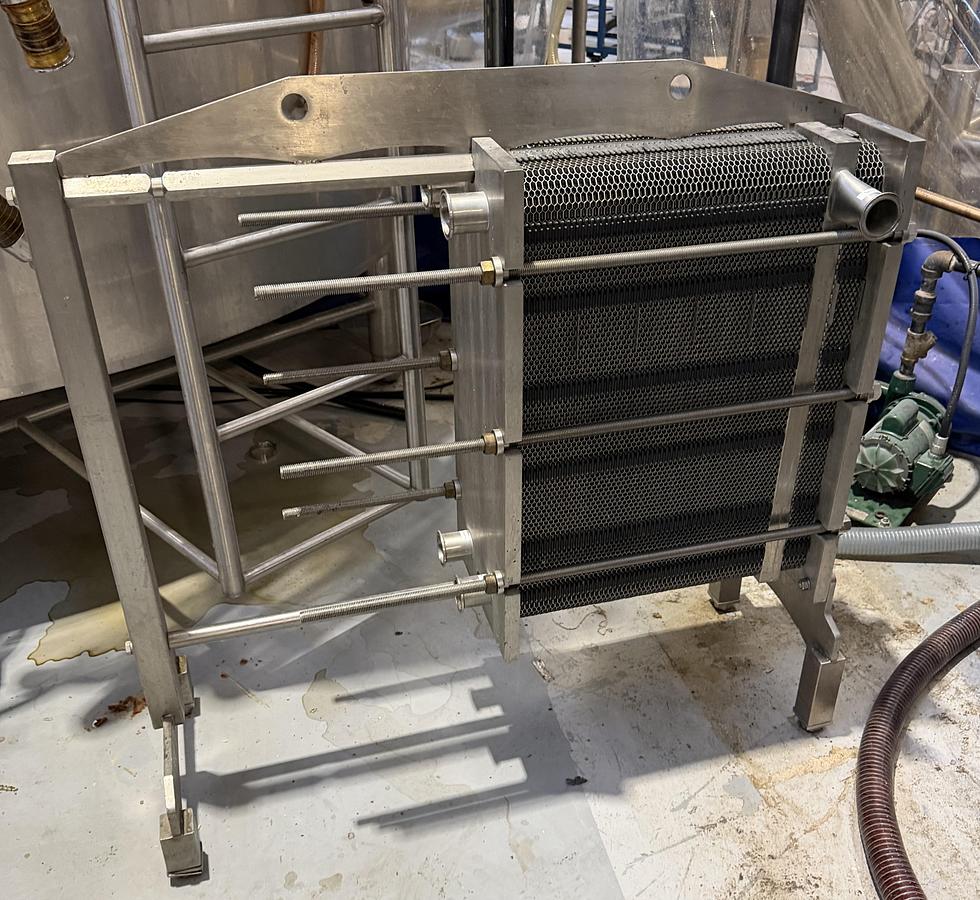 Used Used Thermaline Stainless Steel Plate and Frame Heat Exchanger, Model T13-S-42