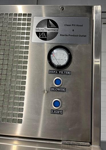 Used Used Microthermics Clean Fill Hood with Sterile Product Outlet (SPO)