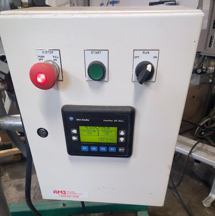 Used Used AMS Single Head Semi-Automatic Powder Auger Filler, Model A100