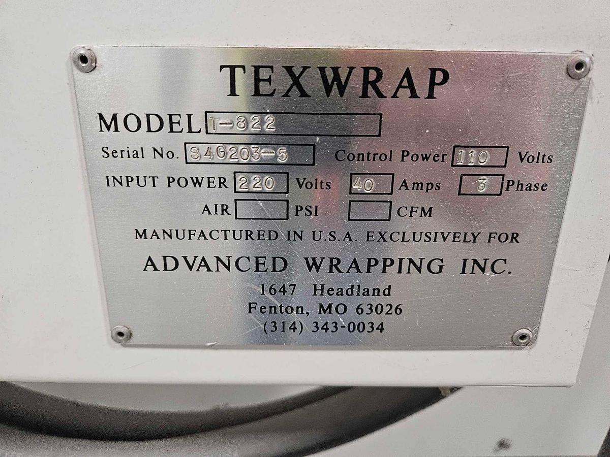 Used Used Texwrap Heat Tunnel, Model T-822