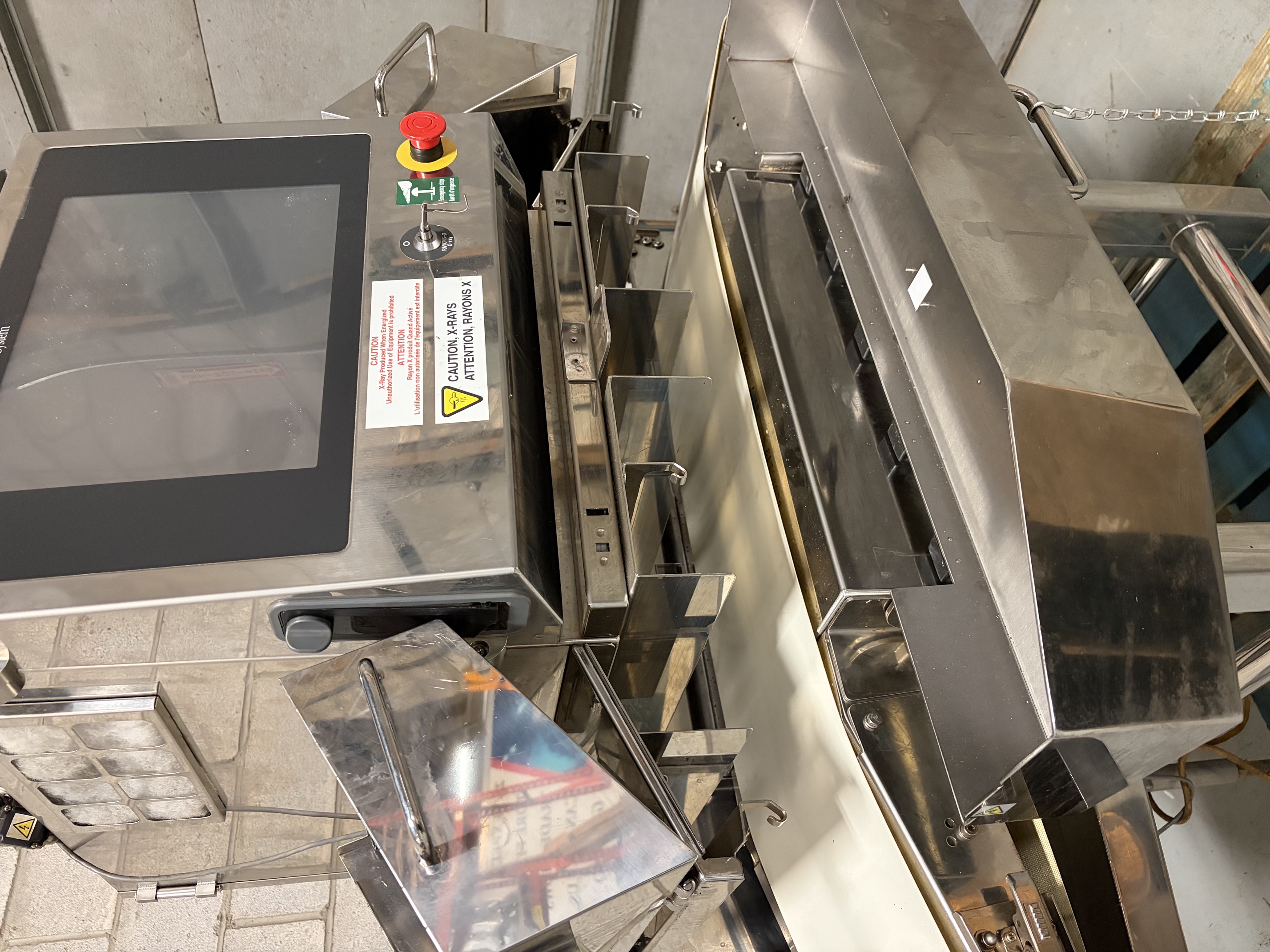 Used Used Antrisu Stainless Steel Inline X-Ray Inspection System, Model KDF405ACWH