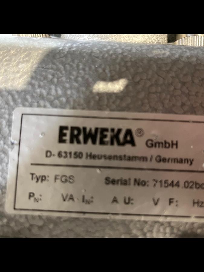 Used Erweka Table-Top Oscillating Granulator